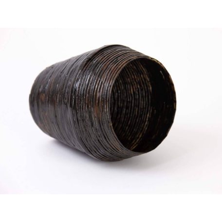 Magas barna váza dekoráció, apróság tároló