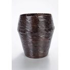 Magas barna váza dekoráció, apróság tároló