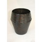 Magas barna váza dekoráció, apróság tároló