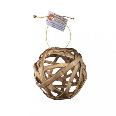 Gold sphere Christmas decoration