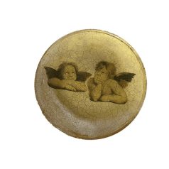 Large plate with two angels