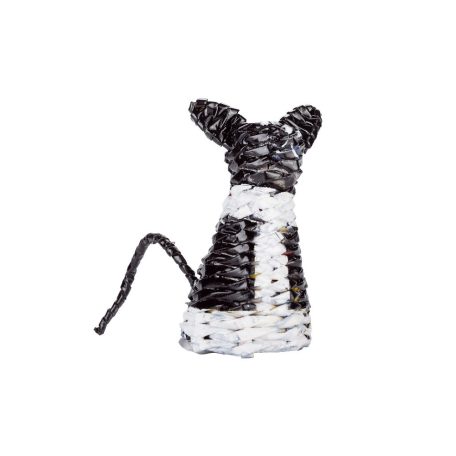 Animal figurines with black and white patterns, several versions