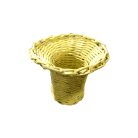 Dizájn váza dekoráció, sárga színű