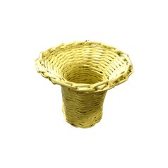 Dizájn váza dekoráció, sárga színű