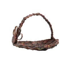 Kiskosár formájú tároló dekoráció