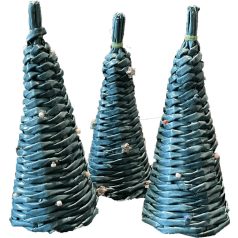 Blue Christmas trees