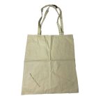 Textile bag in white and green