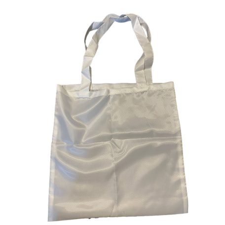 Textile bag in white and green