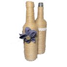 Wine glass with textile, asparagus